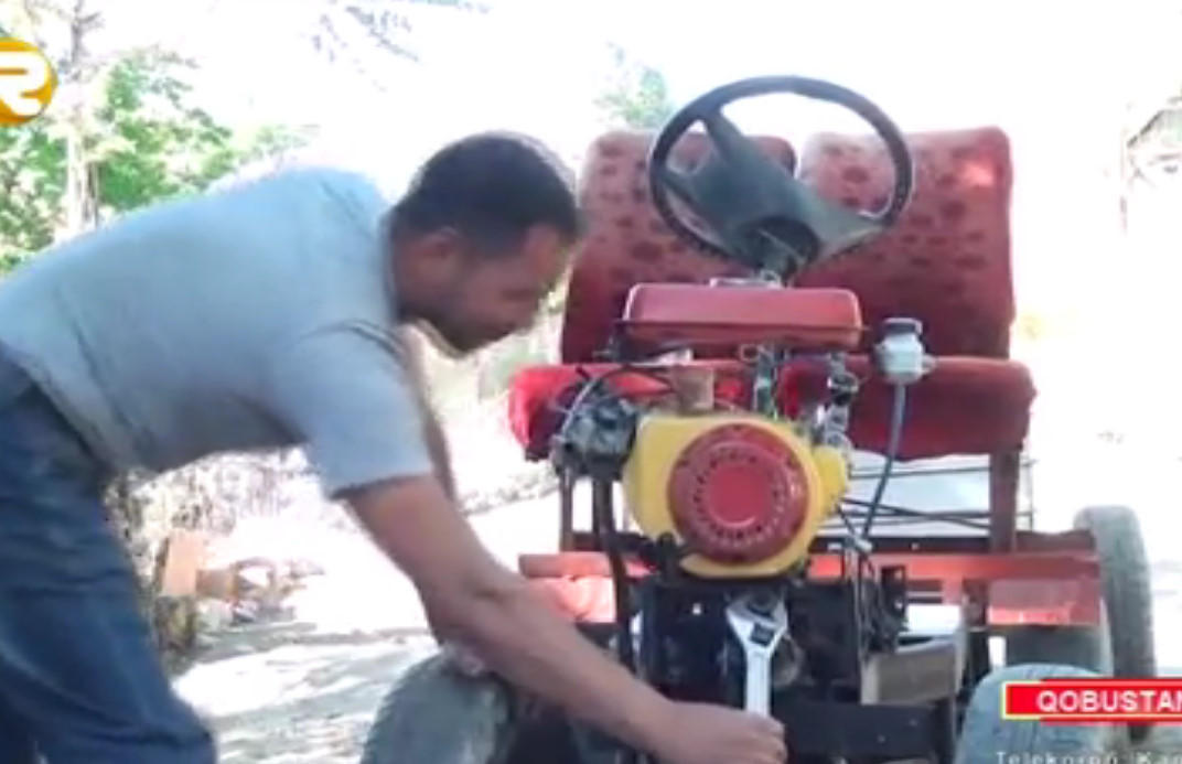 Qobustan sakini 350 manata traktor düzəltdi - 100 km-ə 2 litr benzin işlədir