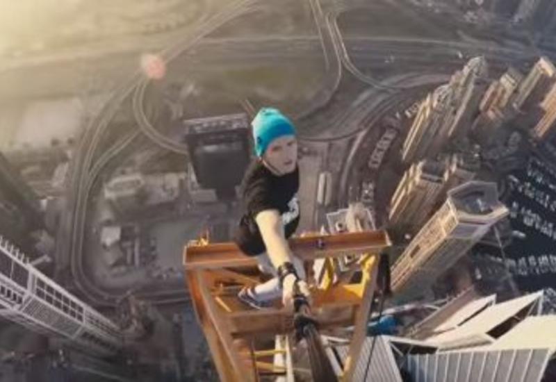Украинский руфер Мустанг покорил рекордную высоту
