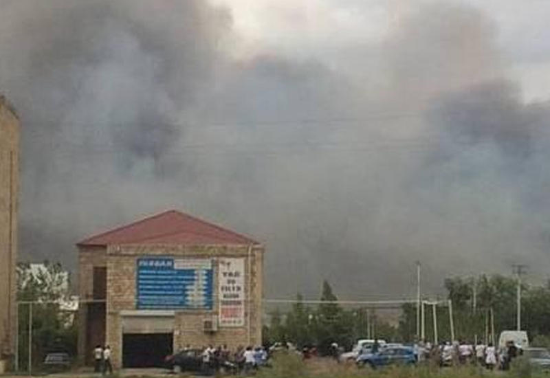 Новые кадры взрыва на оборонном заводе в Ширване