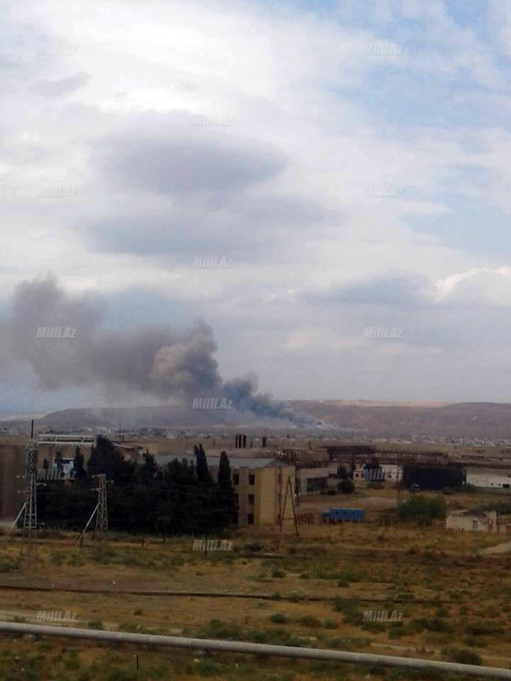 Сильный взрыв на военном заводе в Азербайджане