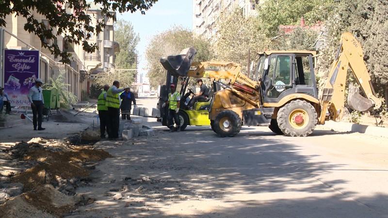 Еще одна улица Баку закрыта на ремонт