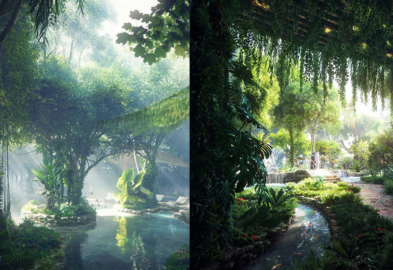 В Дубае открывается первый в мире отель с искусственными дождевыми лесами
