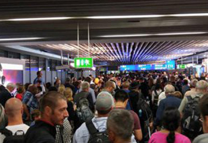 Паника и эвакуация в аэропорту Франкфурта
