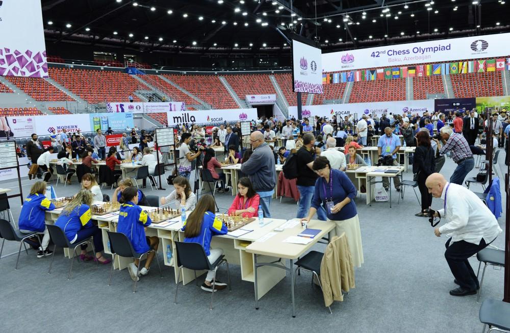 Прошел четвертый тур 42-й Всемирной шахматной олимпиады в Баку