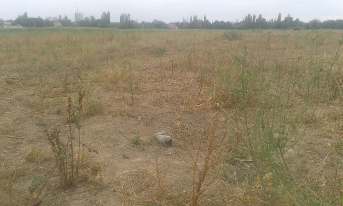 В Агджабеди нашли часть ракеты комплекса "Град"