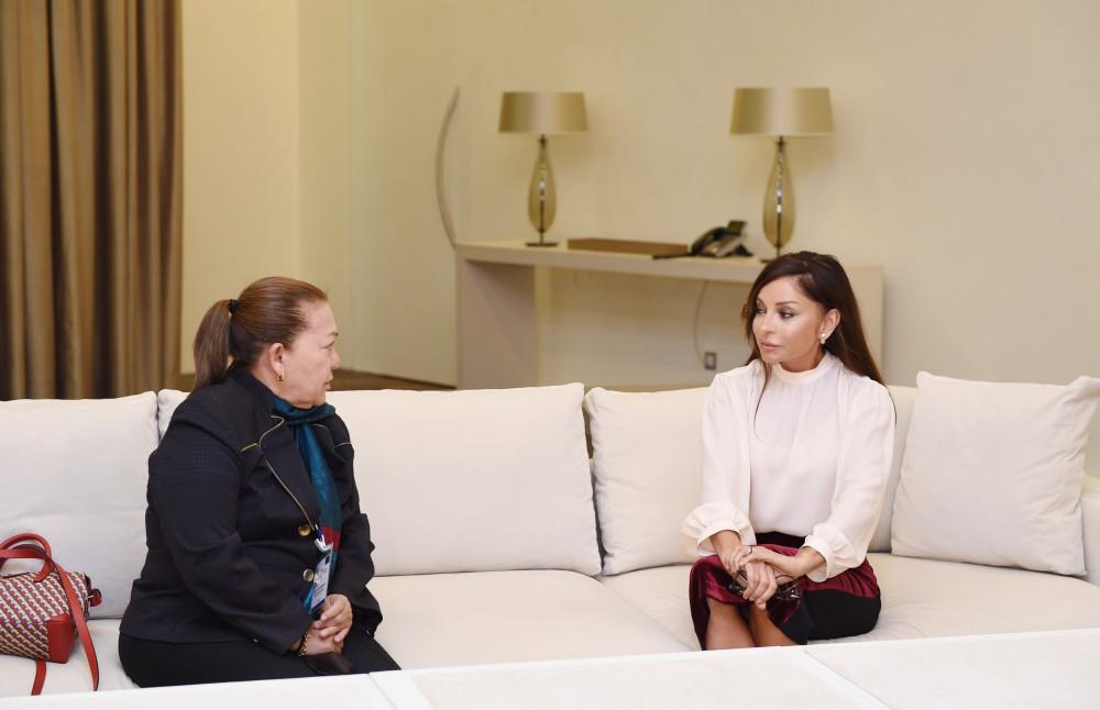 Первая леди Мехрибан Алиева встретилась с делегациями Сенатов Колумбии, Италии и заместителем гендиректора ЮНЕСКО