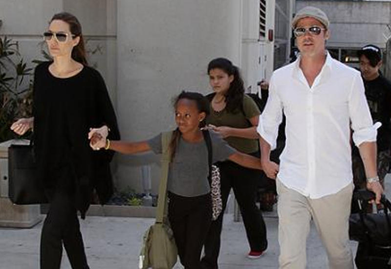 Брэд Питт впервые встретился с детьми после расставания с Джоли