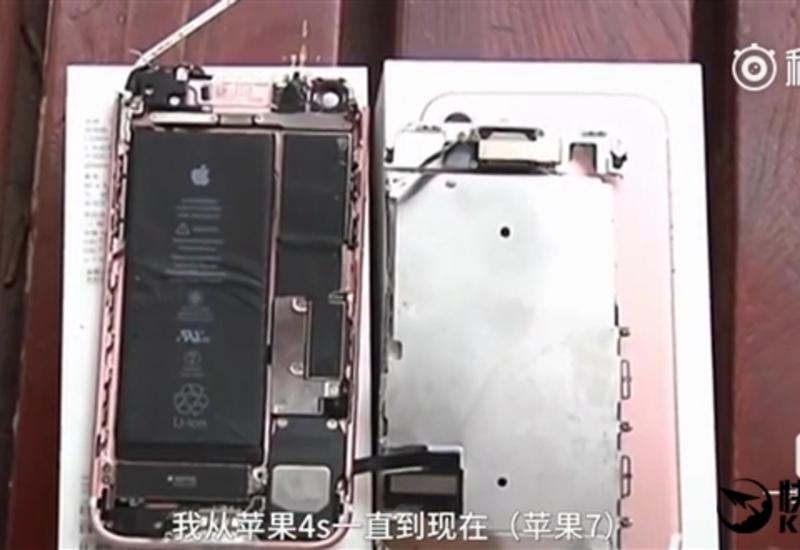 iPhone 7 взорвался в руках владельца