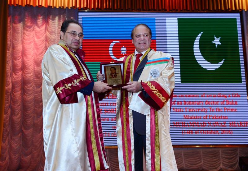Премьер-министру Пакистана вручен диплом почетного доктора БГУ