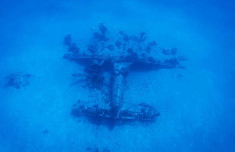 Подводное кладбище самолетов времен Второй мировой войны