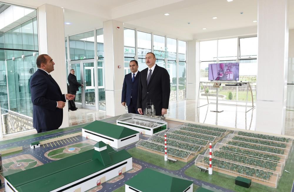 Поездка Президента Ильхама Алиева в Газахский и Агстафинский районы