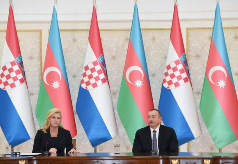 Президент Ильхам Алиев: Азербайджан надеется, что Хорватия и другие балканские страны присоединятся к "Южному газовому коридору"