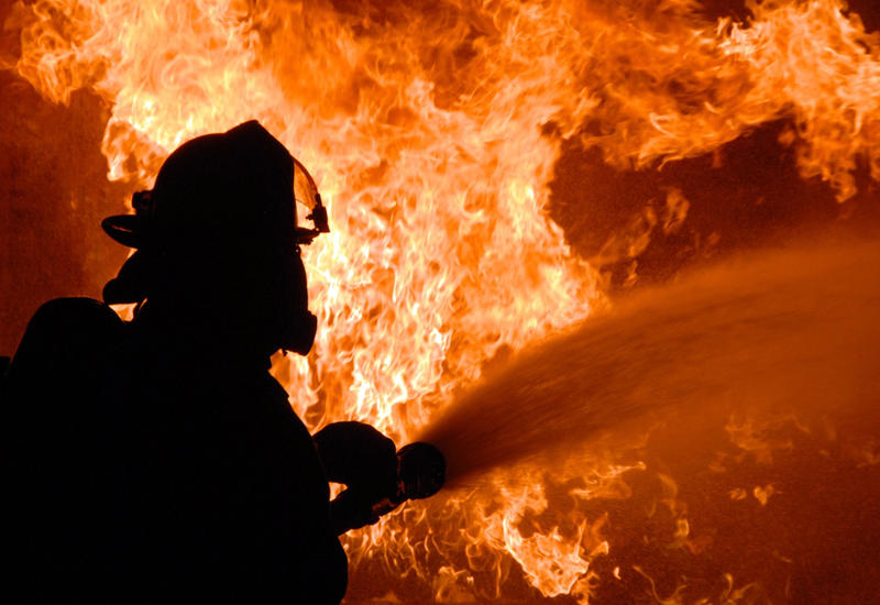 Страшный пожар в Азербайджане, женщина сгорела заживо