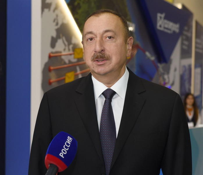 Президент Ильхам Алиев дал интервью телеканалам “Euronews” и “Россия-24”