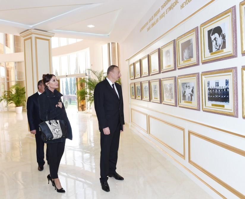 Поездка Президента Ильхама Алиева и его супруги Мехрибан Алиевой в Агдамский район