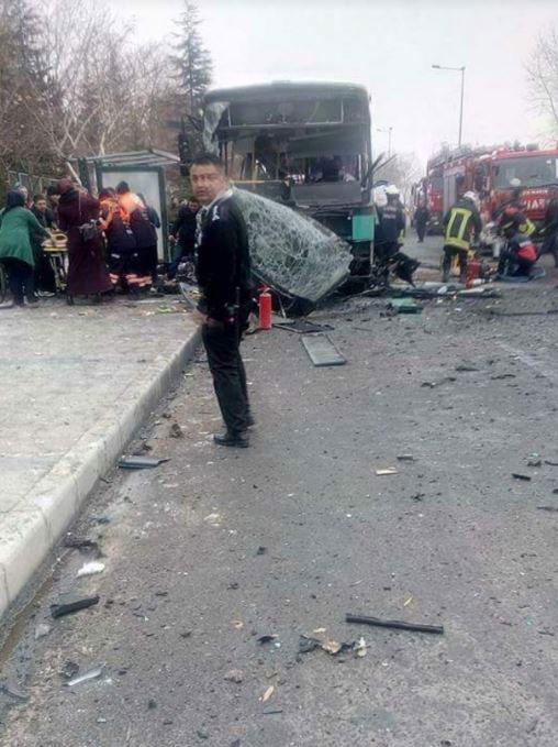 Türkiyədə PARTLAYIŞ: 14 hərbçi öldü, 56 yaralı