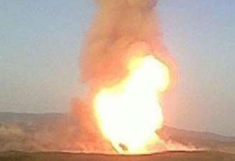 Взрыв на магистральном газопроводе в Баку