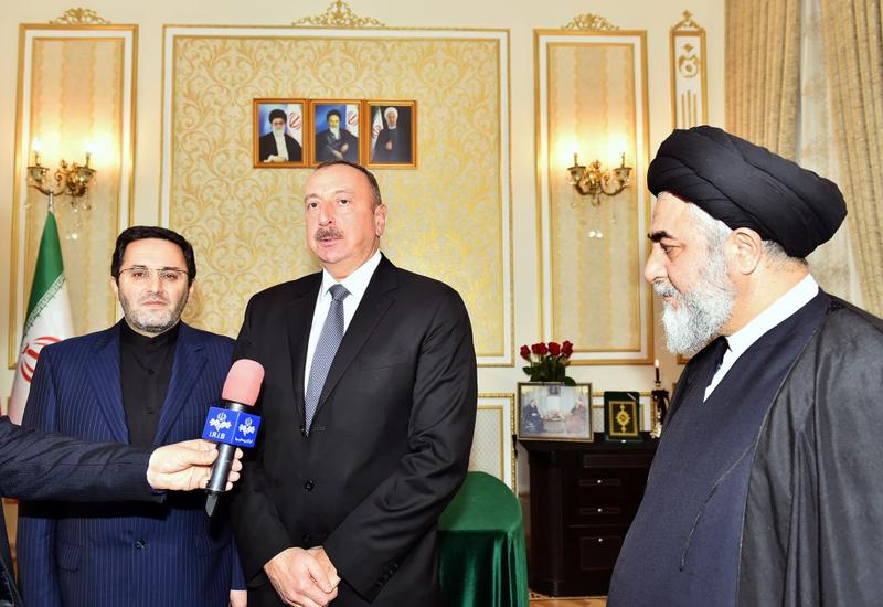 Президент Ильхам Алиев: Я и впредь буду стараться развивать ирано-азербайджанские дружественные и братские связи