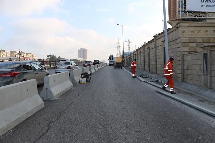 Изменено движение транспорта на въезде в Баку