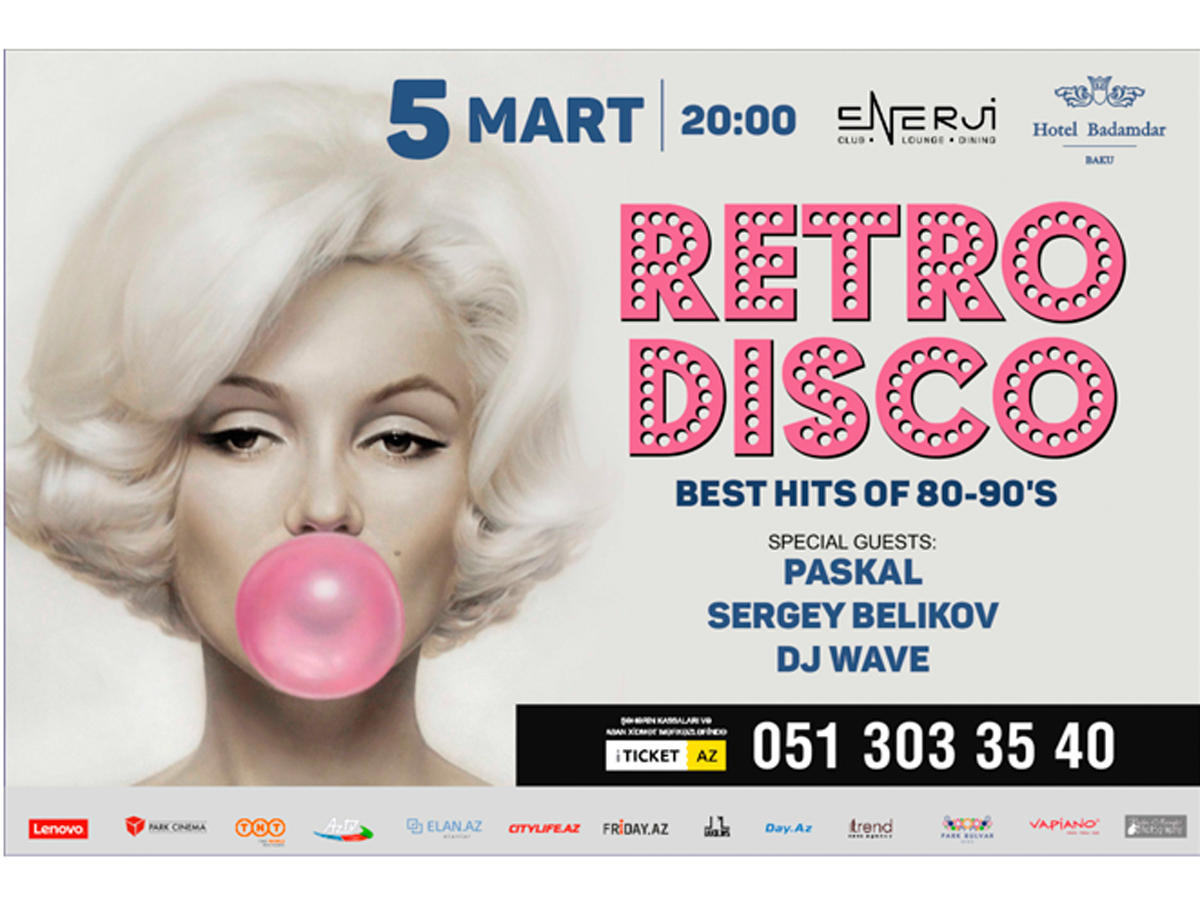 Сергей Беликов приглашает на Retro Disco 80-90-х в Баку
