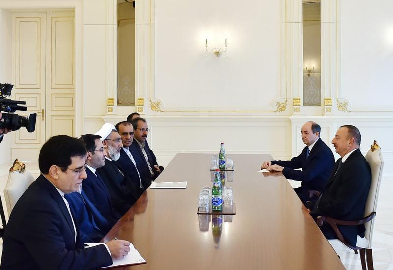 Президент Ильхам Алиев принял министра юстиции Ирана