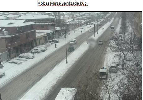 Баку в белом: на столицу обрушился снегопад