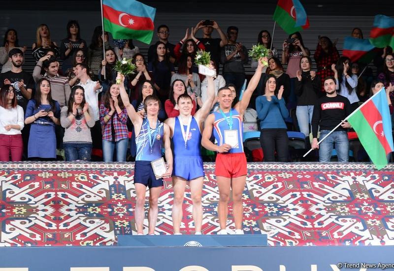 В Баку прошла церемония награждения победителей соревнований по тамблингу на Кубке мира