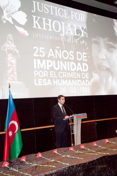 В Мадриде состоялось мероприятие в рамках кампании "Справедливость к Ходжалы!"