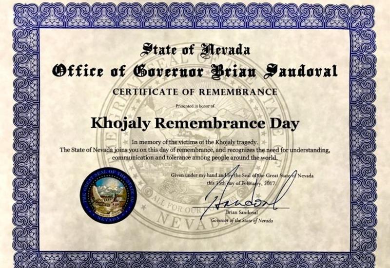 Еще один американский штат признал Ходжалинский геноцид