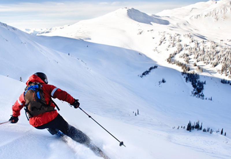 Российский лыжник снял собственное падение с горы в Австрии