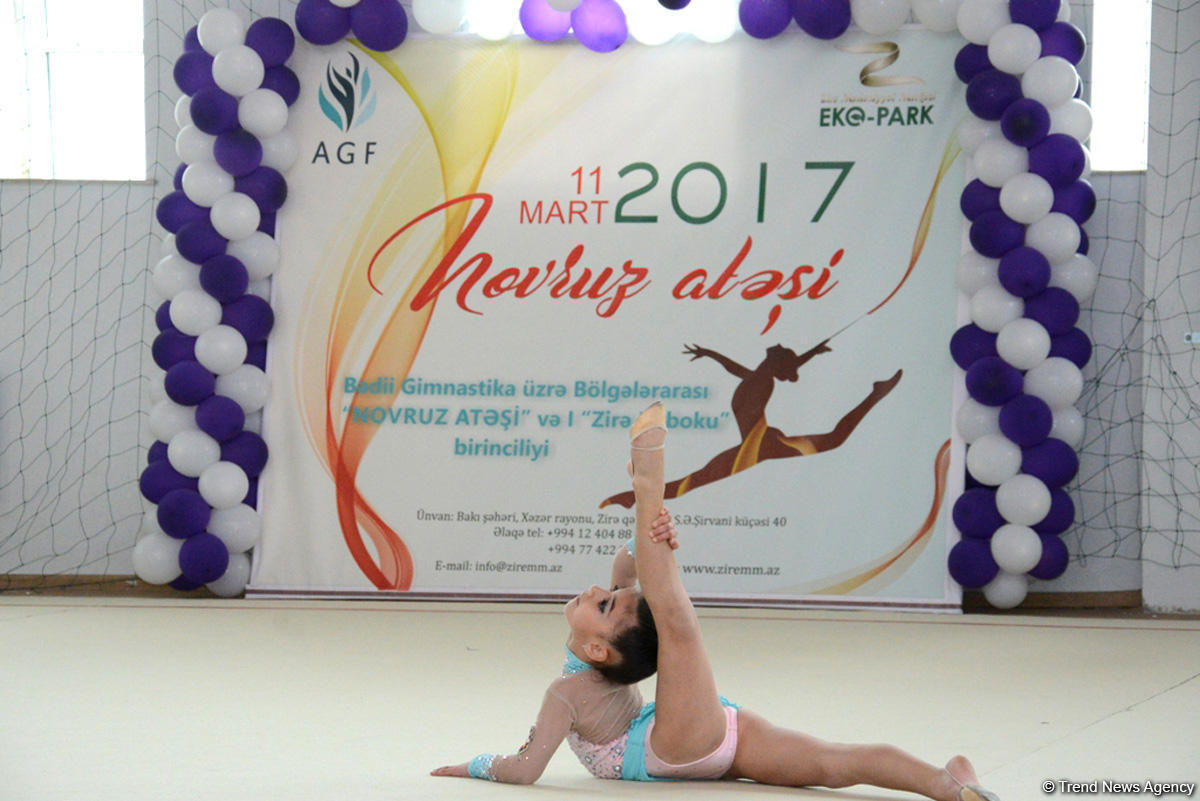 В Баку проходит I Кубок Зиря и межрегиональный кубок "Огонь Новруза" по художественной гимнастике