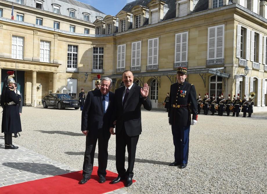 Состоялась встреча Президента Ильхама Алиева и Президента Франции Франсуа Олланда