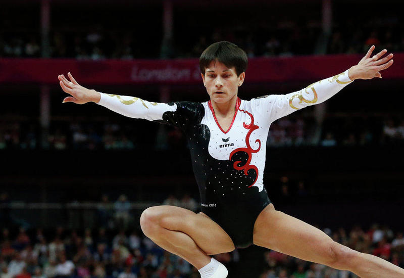 Оксана Чусовитина выиграла золото Кубка мира по спортивной гимнастике в Баку