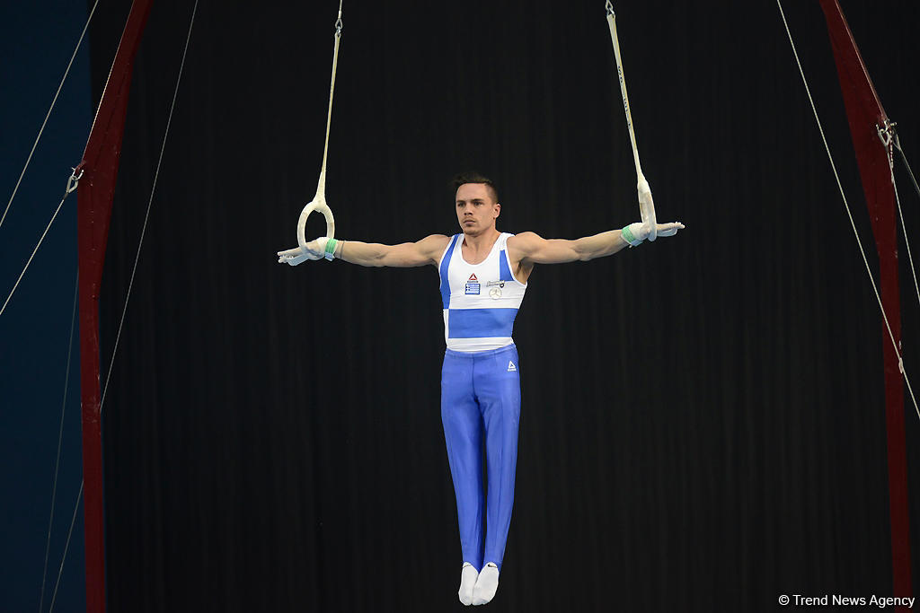 Лучшие моменты третьего дня соревнований Кубка мира по спортивной гимнастике в Баку