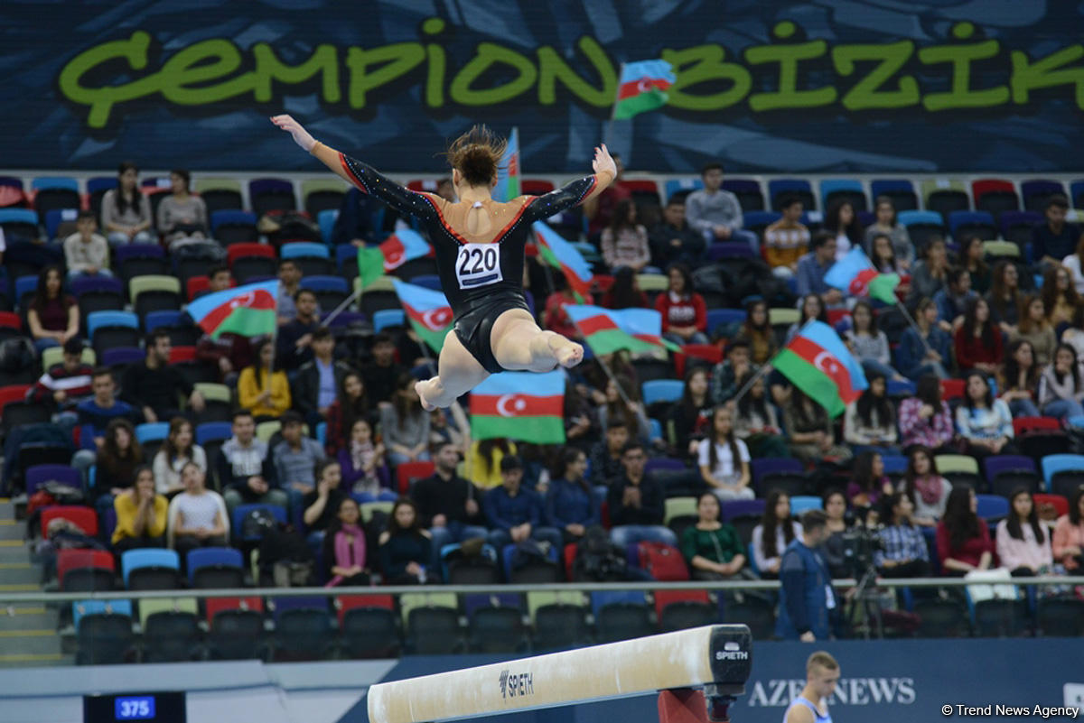 Последний день соревнований Кубка мира по спортивной гимнастике в Баку