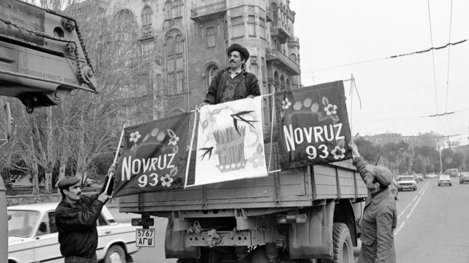 Bakıdan tarixi Novruz şəkilləri