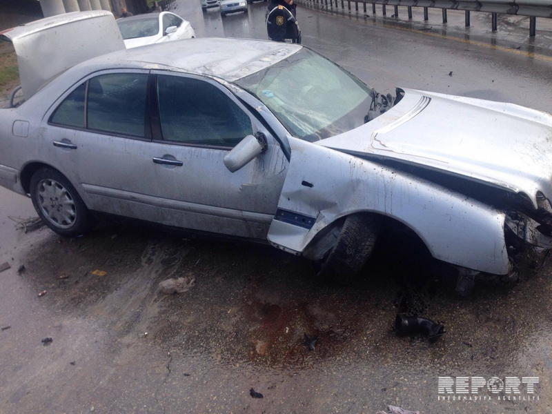 Жуткая авария на трассе Баку-Сумгайыт