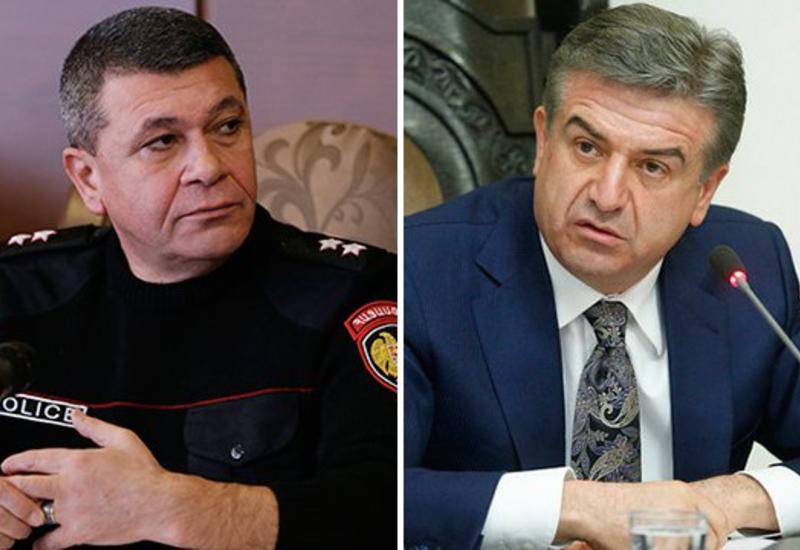 Карен Карапетян наехал на начальника полиции Армении