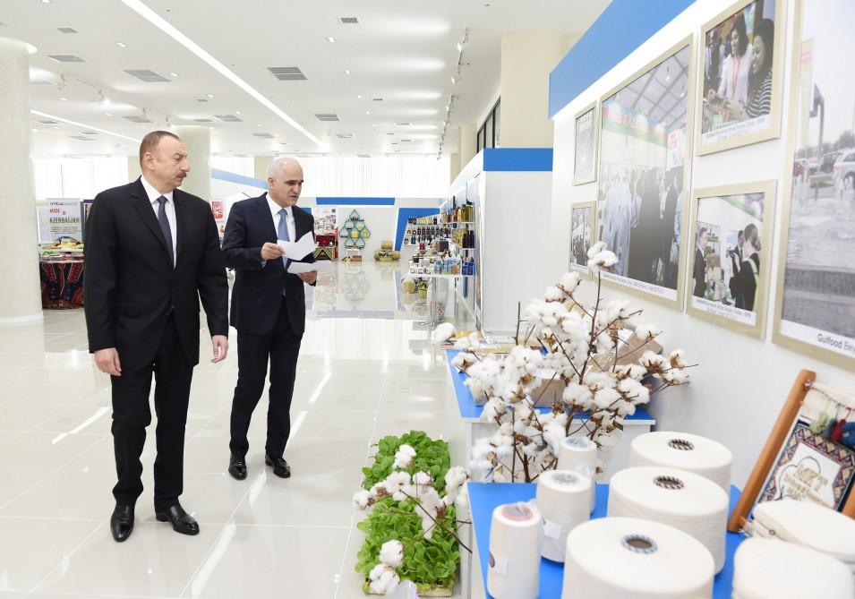 Поездка Президента Ильхама Алиева в Евлахский район
