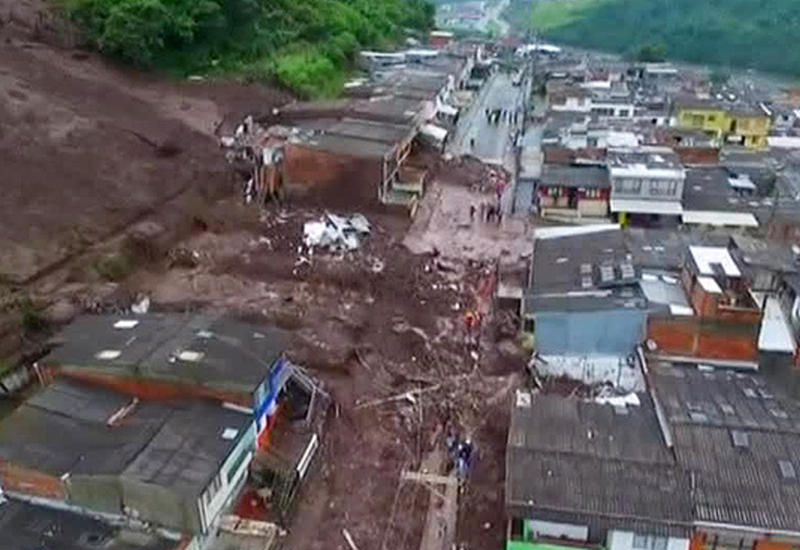 В Колумбии 19 человек погибли под оползнем