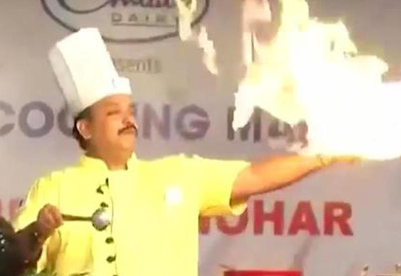 Шеф-повар из Индии установил рекорд, не отходя от плиты 53 часа