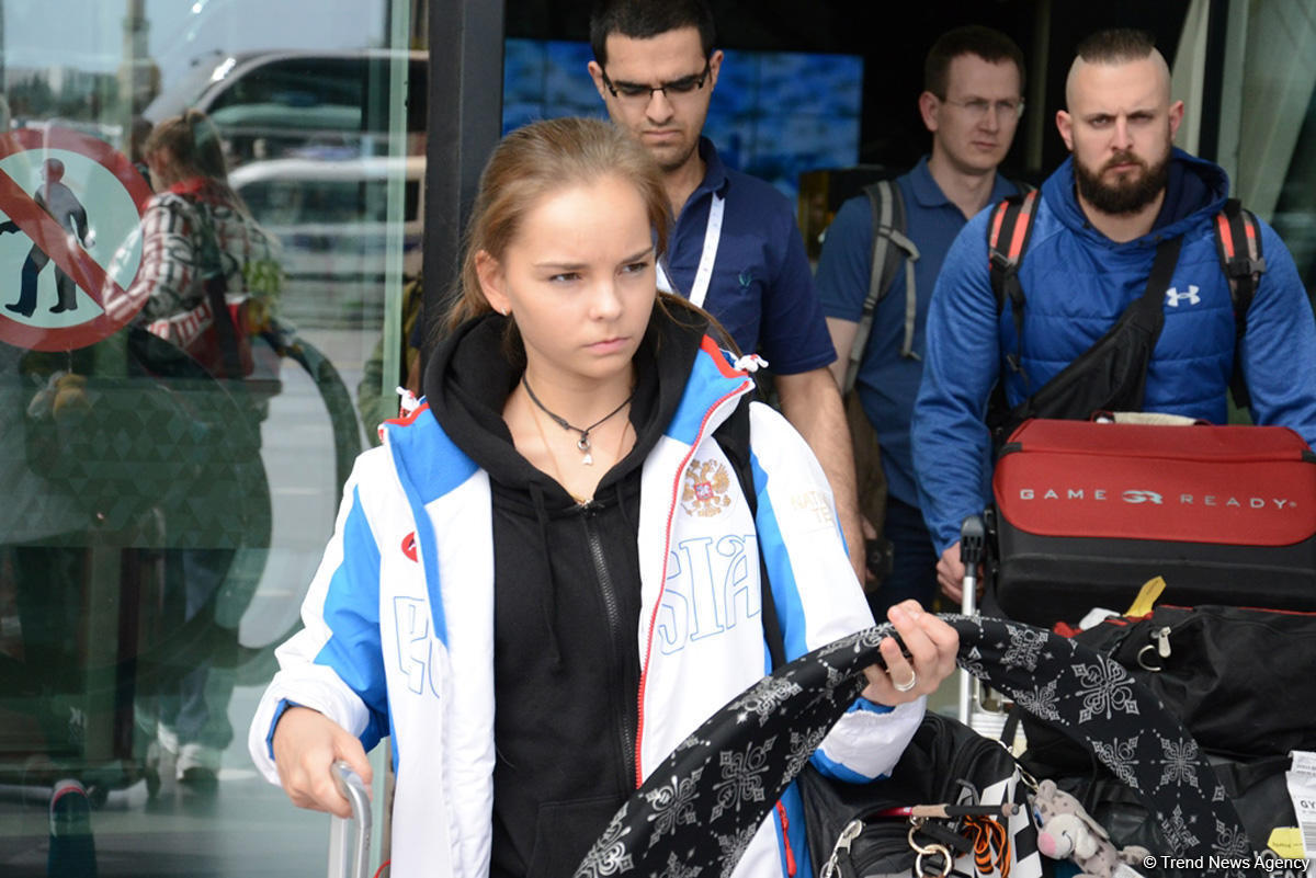 Российские гимнастки приехали в Баку