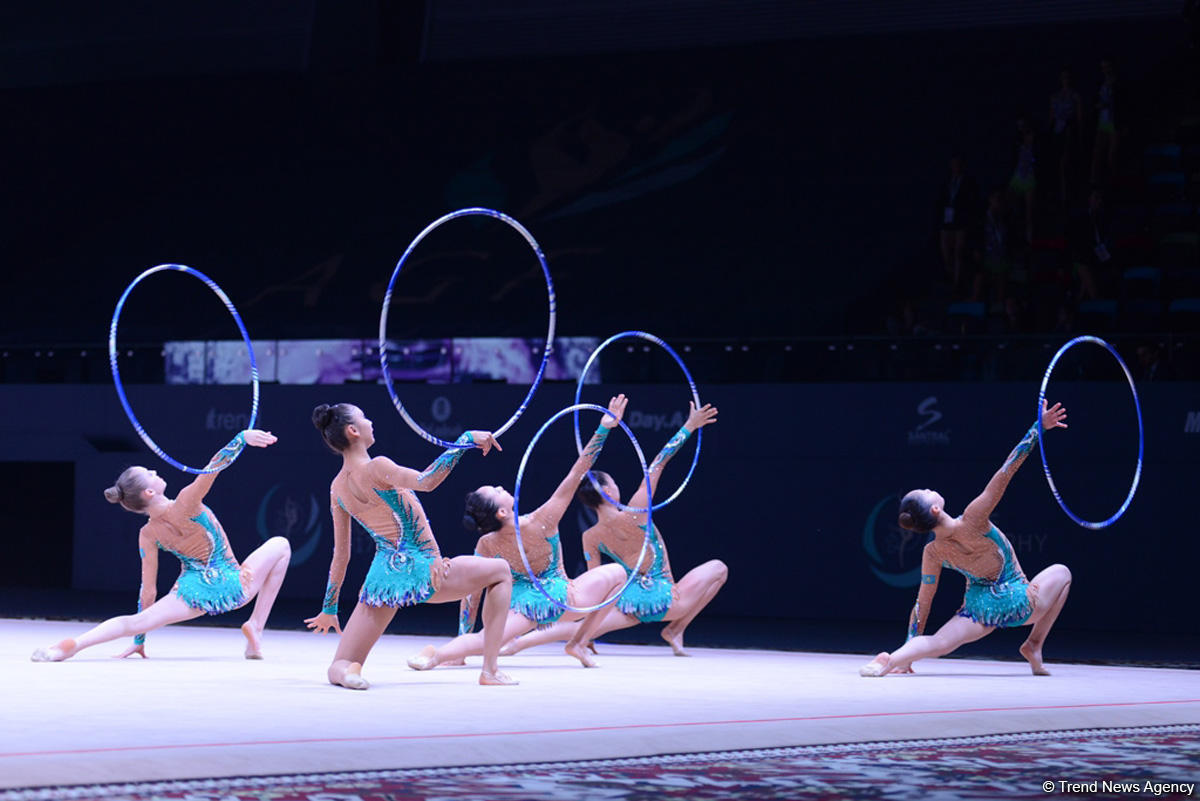 Азербайджанские гимнастки вышли в финал Кубка мира в выступлениях с обручами