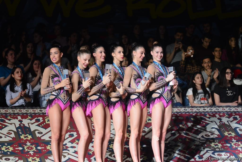 В Баку прошла церемония награждения победителей Кубка мира по художественной гимнастике