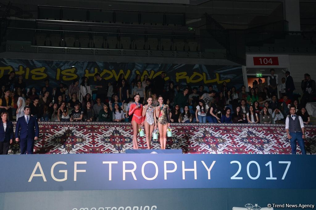 В Баку прошла церемония награждения победителей Кубка мира по художественной гимнастике