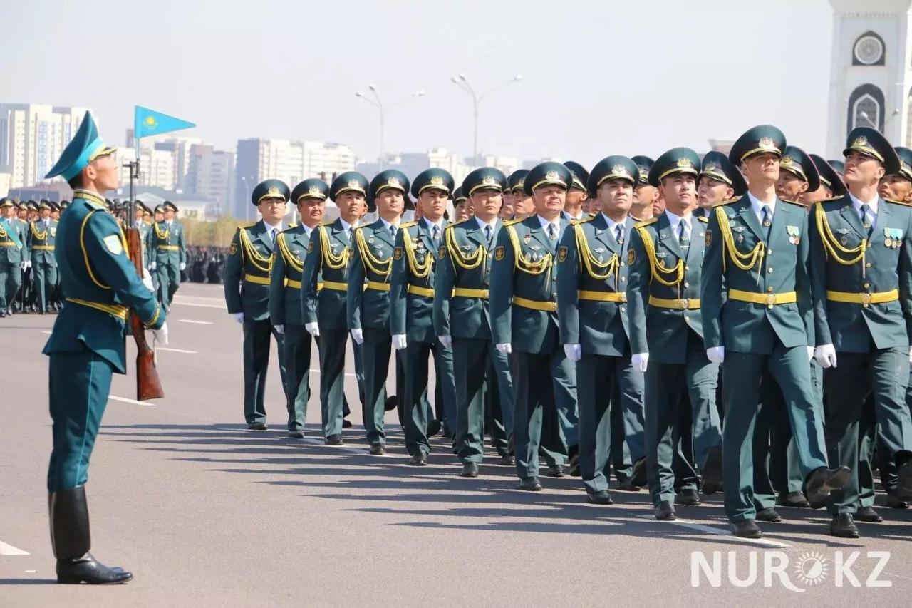 Парад казахской армии