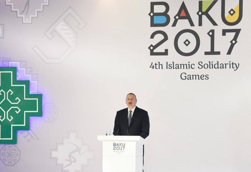 Президент Ильхам Алиев: Организационный комитет IV Игр исламской солидарности под руководством Мехрибан Алиевой проделал очень большую работу