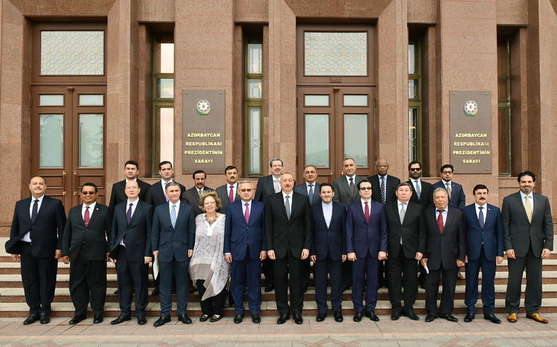Президент Ильхам Алиев принял послов и руководителей диппредставительств мусульманских стран в Азербайджане