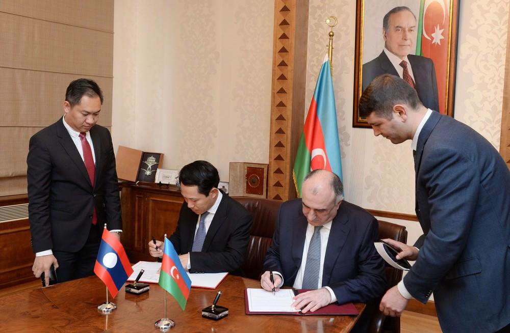 Подписано соглашение между правительствами Азербайджана и Лаоса