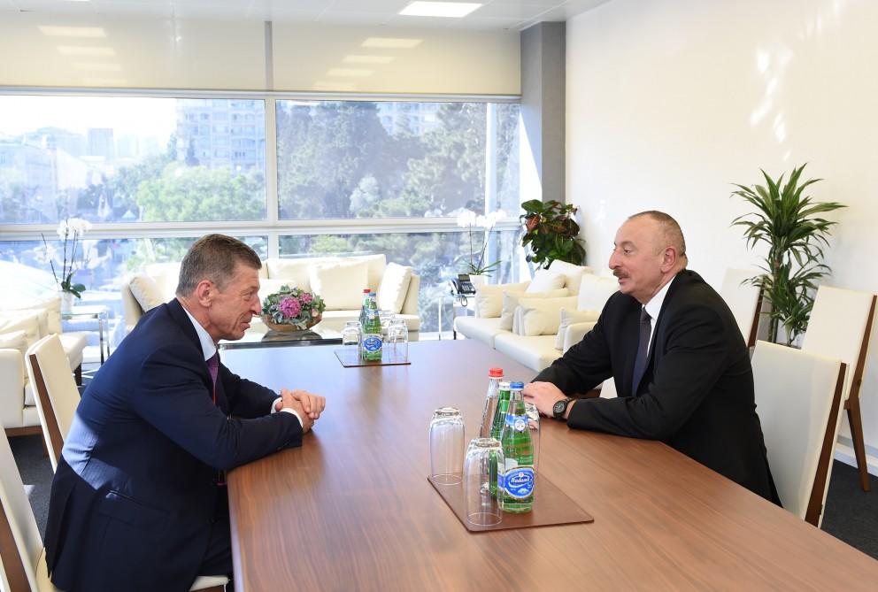 Президент Ильхам Алиев принял вице-премьера России и главу, председателя правления банка ВТБ